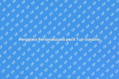 Pergolato in Legno Su Misura