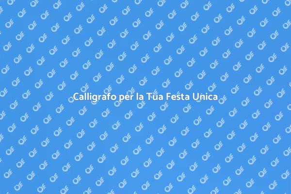 Calligrafia: Il Tocco Magico per la Festa