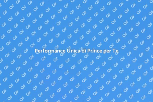 Celebra con un Concerto di Prince