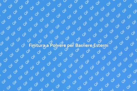 Verniciatura a Polvere per Esterni