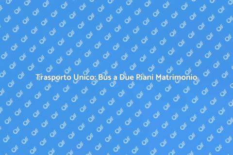 Affitta un Bus a Due Piani per Matrimonio