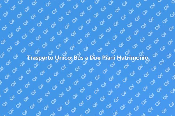 Il Tuo Matrimonio con un Bus a Due Piani