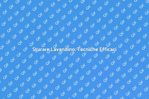 Sturare un Lavandino: Guida Pratica