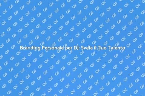 Corso di Branding per DJ Techno
