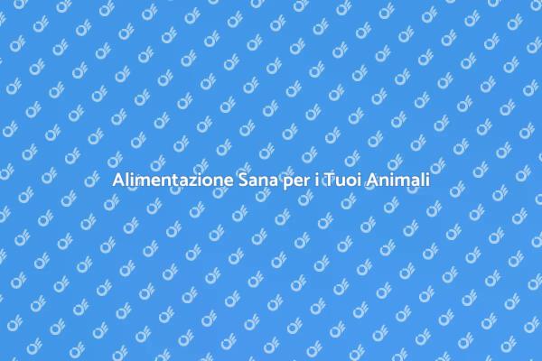 Nutrizione: Chiave per il Benessere Animale