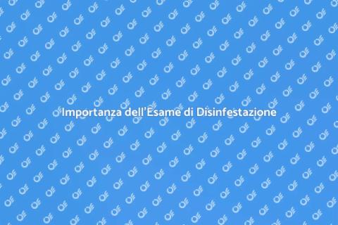 Esame per Disinfestazione Casa