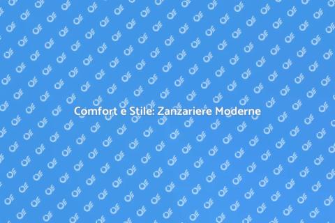 Zanzariere per Finestre Moderne