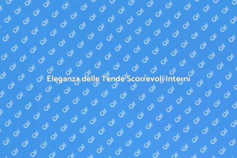 Tende a Pannelli Scorrevoli per Interni