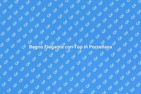 Mobile Bagno con Top in Porcellana