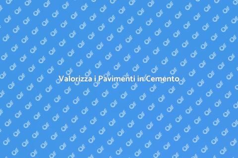 Pulizia a Secco per Pavimenti in Cemento