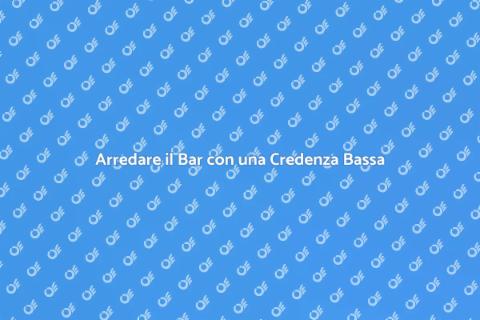Credenza Bassa in Legno per Bar