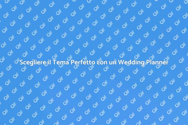 Il Tuo Matrimonio Perfetto con un Planner