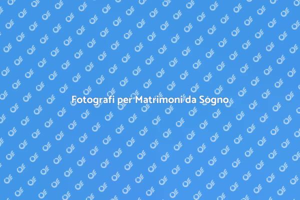 Fotografia Matrimonio all'Estero