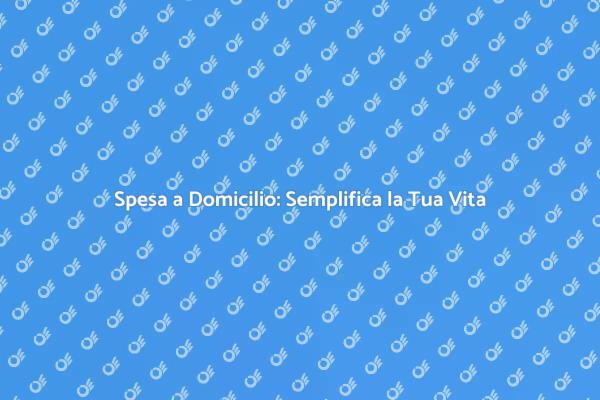Servizio di Spesa a Domicilio Comodo