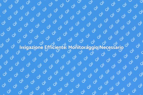 Ottimizza l'Irrigazione con il Monitoraggio