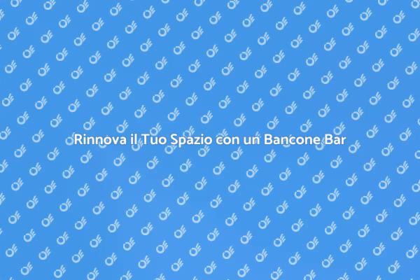 Banconi Bar in Acciaio: Innovazione e Stile