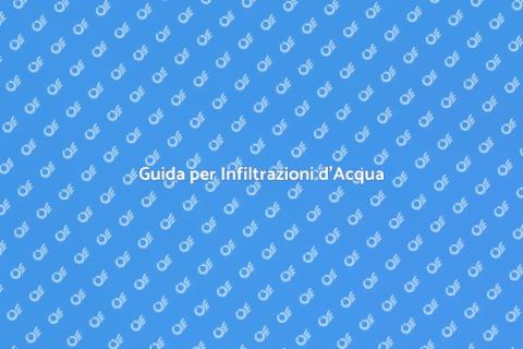 Risolvere Infiltrazioni d'Acqua