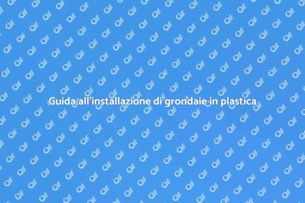 Proteggi la tua casa con una grondaia