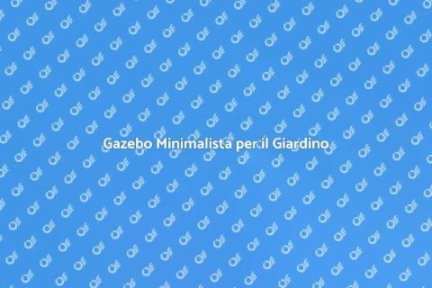 Gazebo in Legno Minimalista