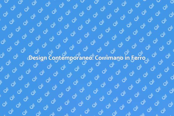 Eleganza del Corrimano in Ferro