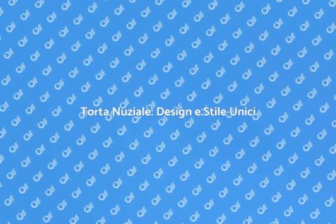Torta Nuziale dal Design Unico