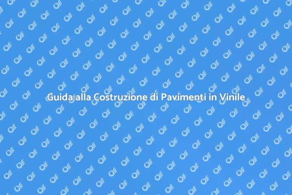 Ristrutturazione: Pavimento in Vinile