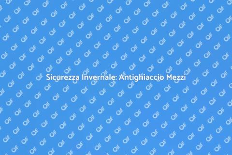 Trattamento Antighiaccio Mezzi Pubblici