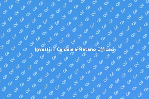 Caldaia a Metano: Scegli il Monitoraggio
