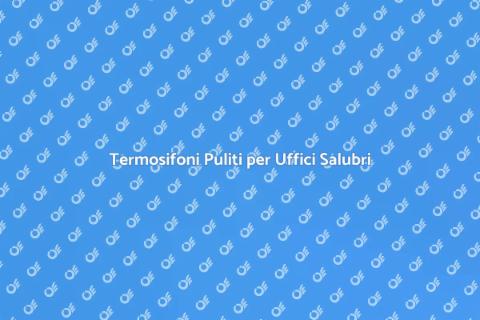 Pulizia Termosifoni in Ufficio