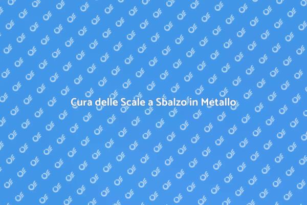Scale a Sbalzo: Manutenzione Necessaria