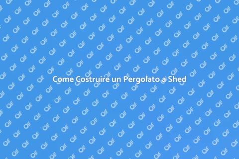 Pergolato con Copertura a Shed