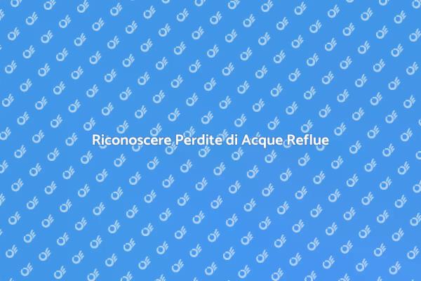 Affronta le Perdite di Acque Reflue