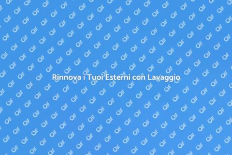 Lavaggio a Pressione: Riscopri Esterni