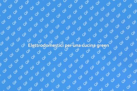 Cucina con elettrodomestici efficienti