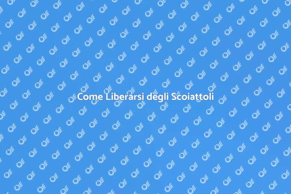 Rimozione Sicura degli Scoiattoli