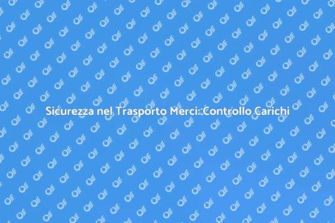 Controllo Carichi per Autisti di Merci