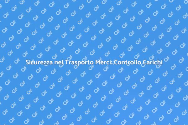 Gestione Carichi: Sicurezza e Efficienza
