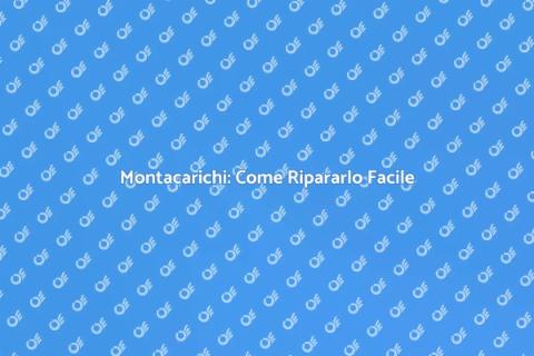 Riparazione Montacarichi: Guida Pratica