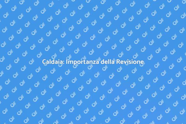 Revisione Caldaia: Sicurezza e Risparmio