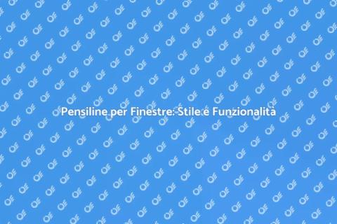 Pensilina Elegante per Finestre