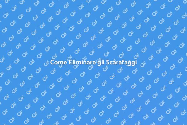 Soluzioni Contro gli Scarafaggi