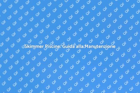 Manutenzione Skimmer Piscine Essenziale