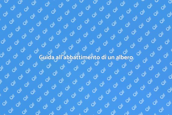 Sicurezza nell'abbattimento di alberi