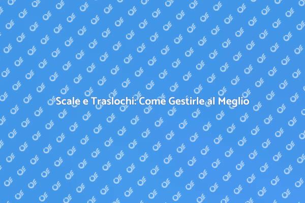 Scale in Traslochi: Sicurezza e Professionalità