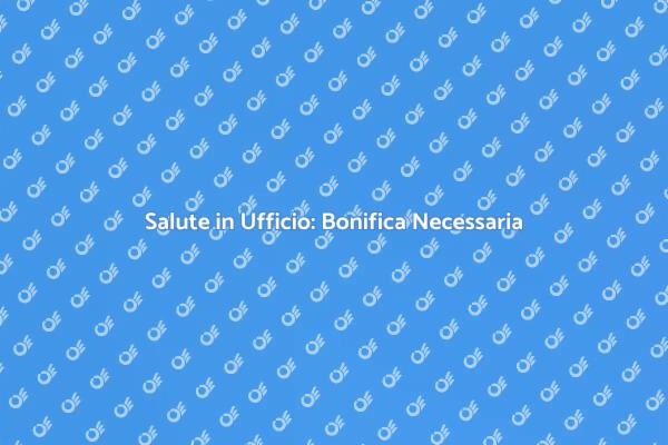 Rimuovi Agenti Chimici in Ufficio