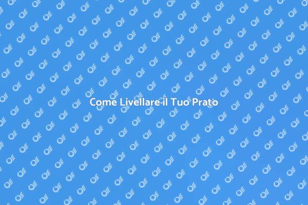 Livellare il Prato: Consigli Utili