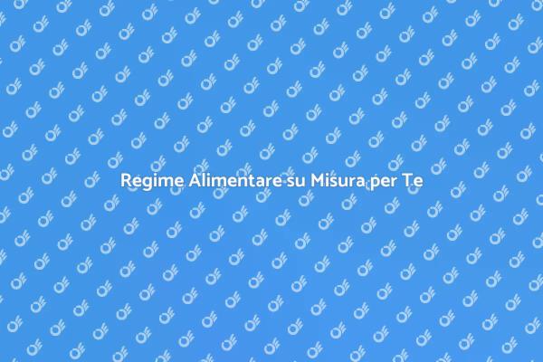 Perdita di Peso: Il Tuo Piano Alimentare