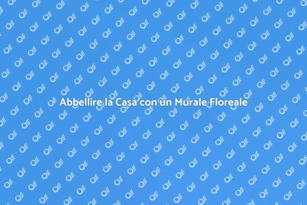 Murale Floreale: Colore e Vita per Esterni