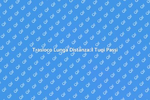 Trasloco Lunga Distanza Senza Stress