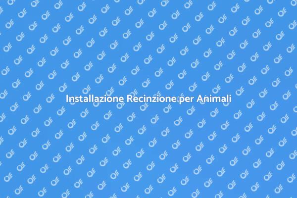 Proteggi i Tuoi Animali con Recinzioni